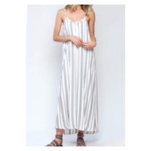 Gentle Fawn Sleeveless Stripe Maxi Dress in Ethnic Stripe Print New